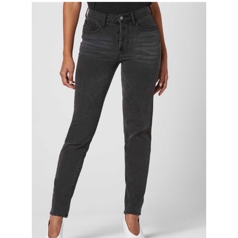 DSTLD Mom Jeans 28x28 Black Wash High‎ Rise Denim Slim Fit